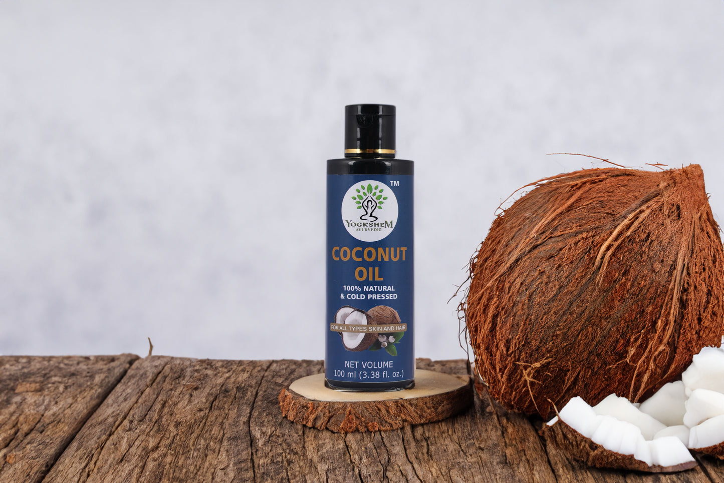 Yogkshem Ayurvedic Coconut Hair Oil With Vitamin E Hair Oil (100 ml)