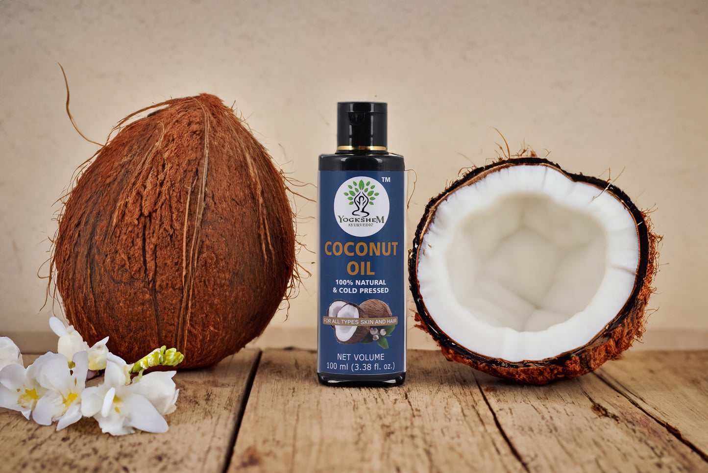 Yogkshem Ayurvedic Coconut Hair Oil With Vitamin E Hair Oil (100 ml)