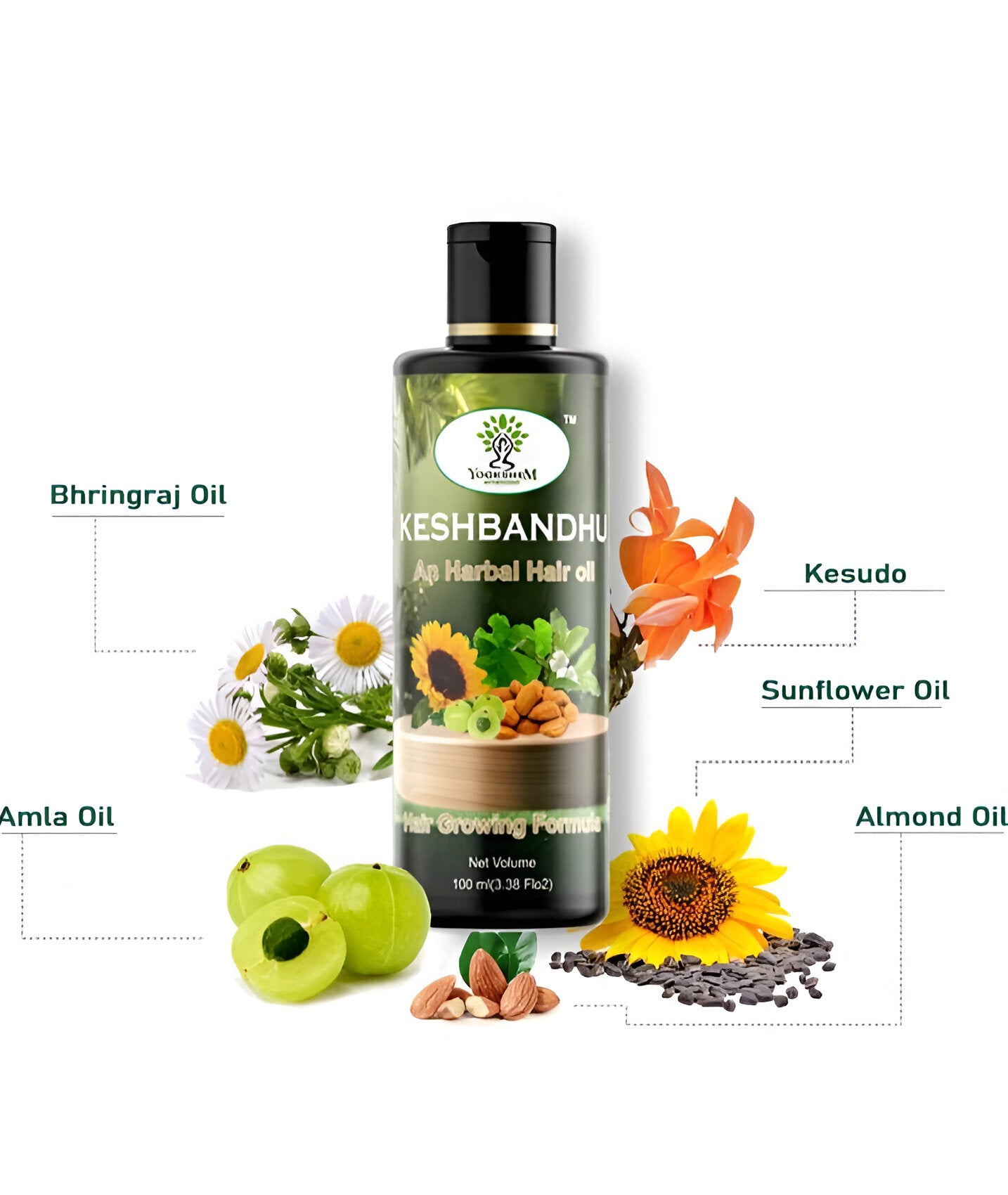 Yogkshem Ayurvedic KESHBANDHU HAIR OIL (100 ml)